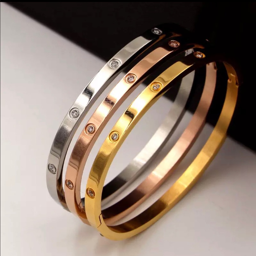 Love Gold stainless steel bracelet/bangles